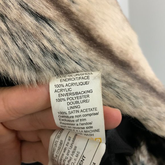 Vintage Faux Fur Vest with Zipper - Picture 5 of 5